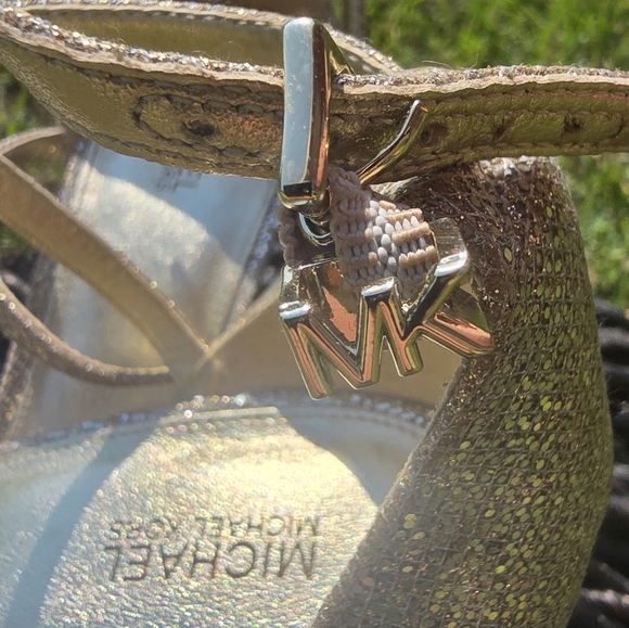Michael Kors Gold Glitter Heels - Picture 13 of 16